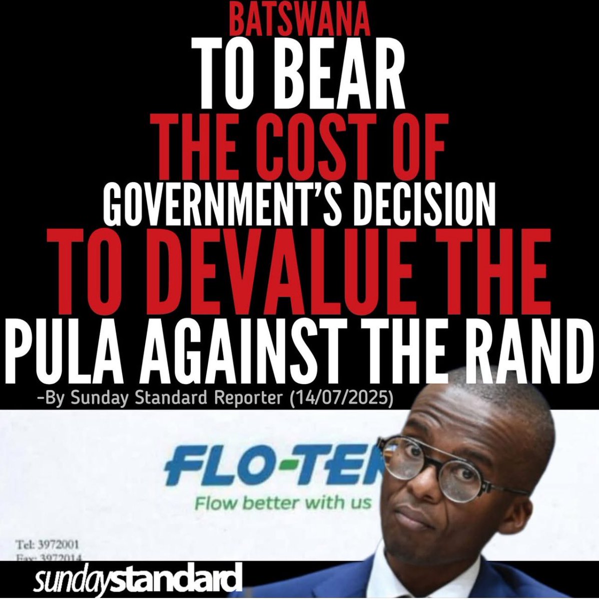 We import pretty much everything , so trust all business arent going to take the hit, they just pass on the new cost and then some to the average motswana , groceries been bad for a while , but now it’s about to be worse … it’s up and it might be stuck … God be with us all