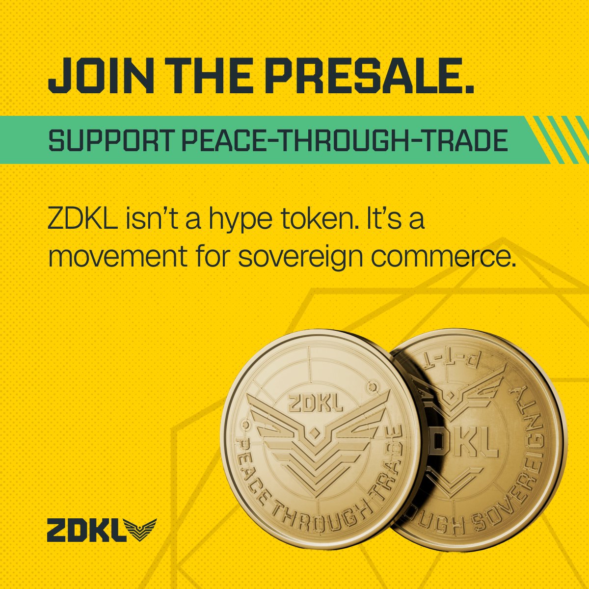 ZDKLCoin's tweet image. ZDKL isn’t a hype token. It’s a movement for sovereign commerce.
The presale is open.
Join early. Trade freely. Build boldly.