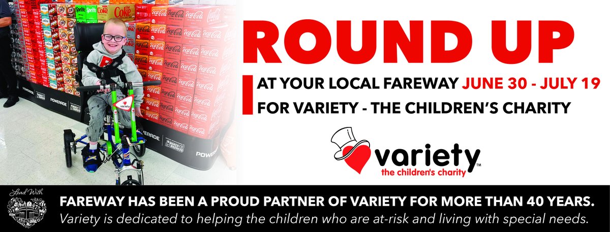 Variety - the Children's Charity of Iowa (@varietyiowa) on Twitter photo This is the last week to round up your total at any <a href="/FarewayStores/">Fareway Stores, Inc.</a> to support Variety and children like Grant!
His mom shared, "Grant has always wanted to learn how to ride and be like everyone else." Now, that dream is a reality thanks to Fareway! ❤️ This is the last week to round up your total at any <a href="/FarewayStores/">Fareway Stores, Inc.</a> to support Variety and children like Grant!
His mom shared, "Grant has always wanted to learn how to ride and be like everyone else." Now, that dream is a reality thanks to Fareway! ❤️