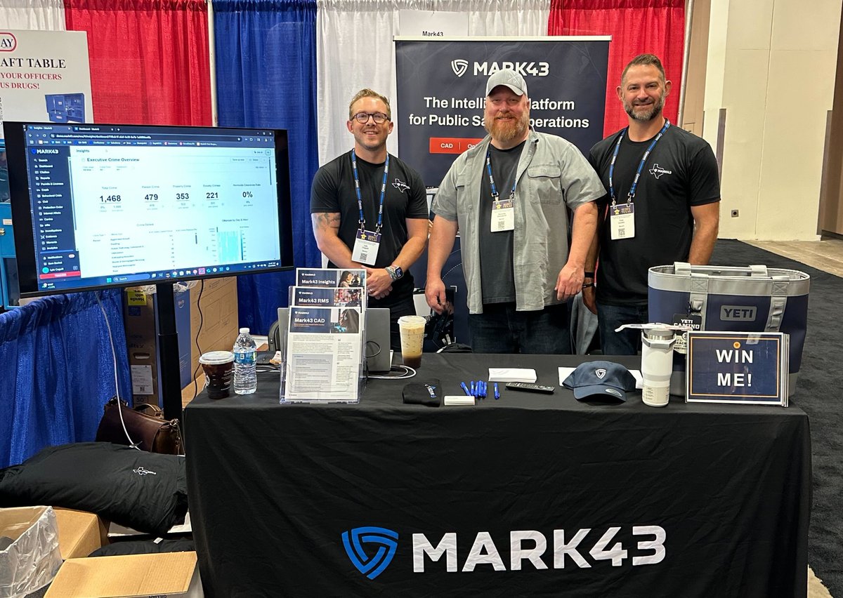 mark43's tweet image. Live from Fort Worth!

We’re at the 147th Annual Sheriffs&apos; Association of Texas Conference.

📍 Stop by booth #259 to see how Mark43 supports your agency with secure, cloud-native tech.

#TXSheriffs #Mark43 #PublicSafetyTech