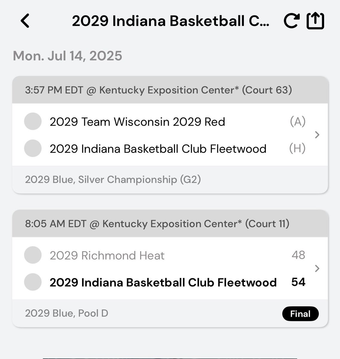 Indiana Basketball Club Fleetwood 2029 14U (@ibcfleetwood29) on Twitter photo Coaches, Scouts & Evaluators!
Come check us out! <a href="/IBCFleetwood29/">Indiana Basketball Club Fleetwood 2029 14U</a>
They play for each other!!! <a href="/IBCWBB/">Indiana Basketball Club</a> ❤️💛
<a href="/TFNsRun4Roses/">TFN's Run 4 Roses</a>
<a href="/MasonHAsher/">Mason Asher</a> <a href="/coachbeckett/">IGBRR Hoops</a> <a href="/AsherScouting/">Asher Scouting</a> <a href="/JrAllStarBB/">Jr. All-Star Girls Basketball</a> <a href="/JrAllStarIN/">Indiana Jr. All-Star GBB</a> <a href="/risingbluestar1/">Rising Blue Star</a>
<a href="/pgh_lisa/">PrepGirlsHoopsLisa</a> <a href="/PGHIndiana/">Prep Girls Hoops Indiana</a> <a href="/travisponton/">Travis Ponton</a> Coaches, Scouts & Evaluators!
Come check us out! <a href="/IBCFleetwood29/">Indiana Basketball Club Fleetwood 2029 14U</a>
They play for each other!!! <a href="/IBCWBB/">Indiana Basketball Club</a> ❤️💛
<a href="/TFNsRun4Roses/">TFN's Run 4 Roses</a>
<a href="/MasonHAsher/">Mason Asher</a> <a href="/coachbeckett/">IGBRR Hoops</a> <a href="/AsherScouting/">Asher Scouting</a> <a href="/JrAllStarBB/">Jr. All-Star Girls Basketball</a> <a href="/JrAllStarIN/">Indiana Jr. All-Star GBB</a> <a href="/risingbluestar1/">Rising Blue Star</a>
<a href="/pgh_lisa/">PrepGirlsHoopsLisa</a> <a href="/PGHIndiana/">Prep Girls Hoops Indiana</a> <a href="/travisponton/">Travis Ponton</a>