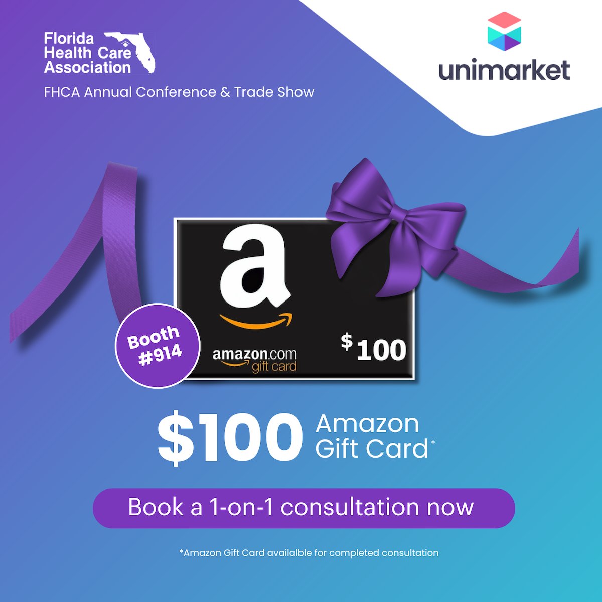 FHCA 2025 is in high gear—swing by Booth 914 and explore smarter, connected Source-to-Pay solutions. Book a 1:1 with Andrew or Broden and claim a $100 Amazon Gift Card. Email hello@unimarket.com. Ready to drive savings? We’re here to help. #FHCA2025 #SourceToPay #Unimarket