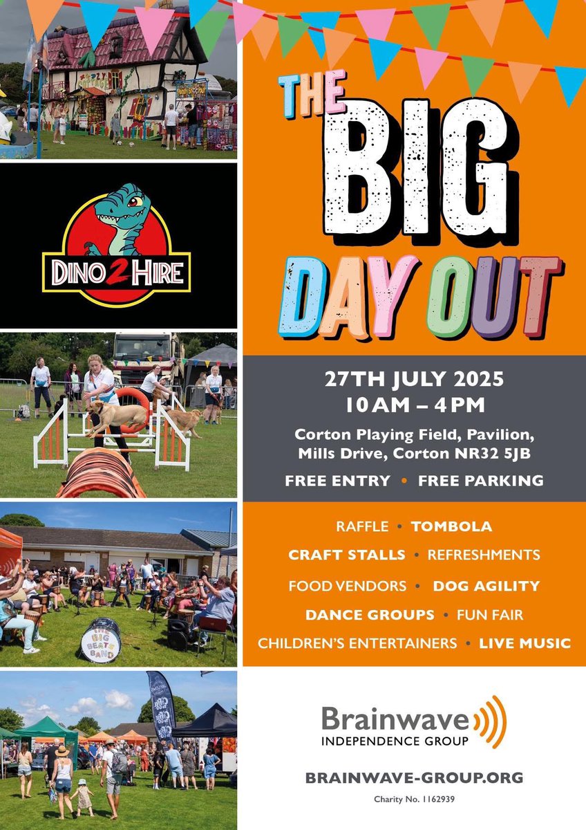 Our next full display will, once again, be at the fantastic Brainwave Independence Group’s ‘BIG Day Out’ on Sun 27 July. We hope you can come along, have a great day out, watch our dogs in action &amp; know that you are helping a great charity. We display at 1pm on the day. ❤️🐾🐾