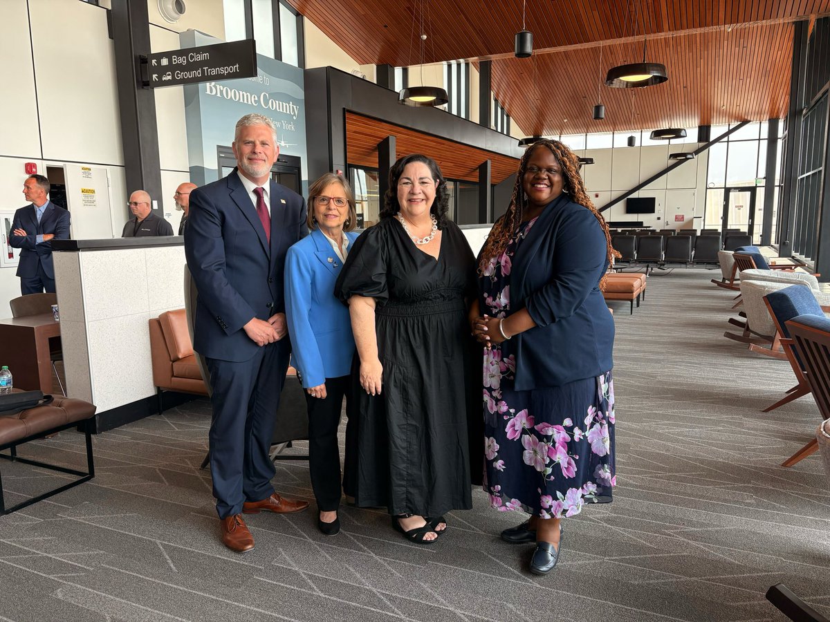 SenatorLeaWebb's tweet image. I was immensely proud to be a part of the collaborative effort with our local and state partners to achieve the revitalization of the Greater Binghamton Airport. The ribbon cutting for this project is a testament to what we can achieve together.