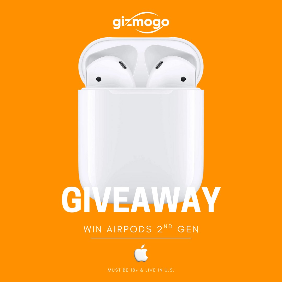 GIVEAWAY TIME! Win a pair of brand new AirPods 2nd Gen from #Gizmogo.

✅ Like this post
✅Follow us <a href="/joingizmogo/">Gizmogo</a> 
💬 Comment the first song you'd jam out on!

Must be 18+ &amp; live in U.S.