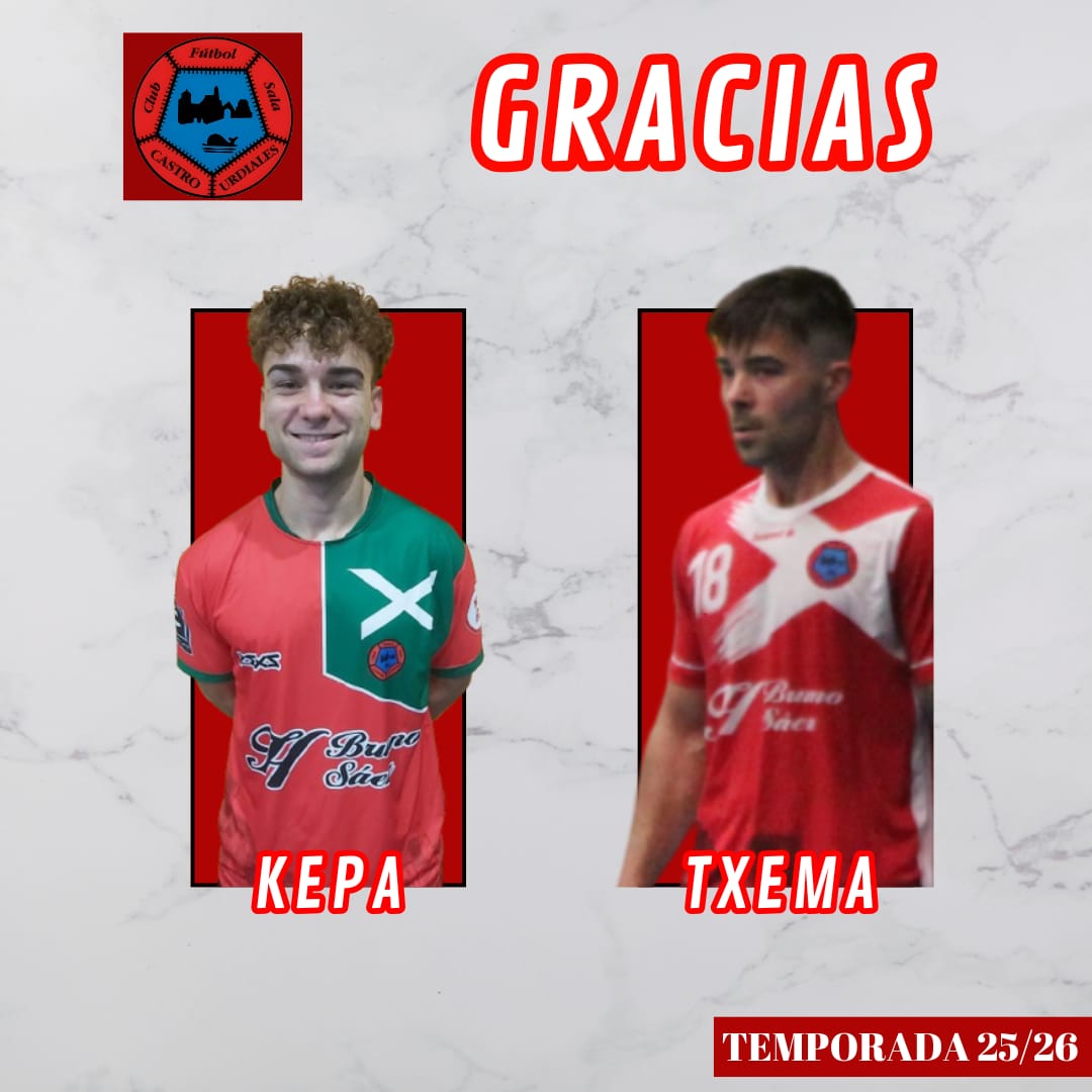 CFS_Castro's tweet image. Kepa y Txema no serán de la partida en la temporada 2025/26.
Ambos jugadores abandonan el club, desde aquí les deseamos la mayor de las suertes en su futuro.