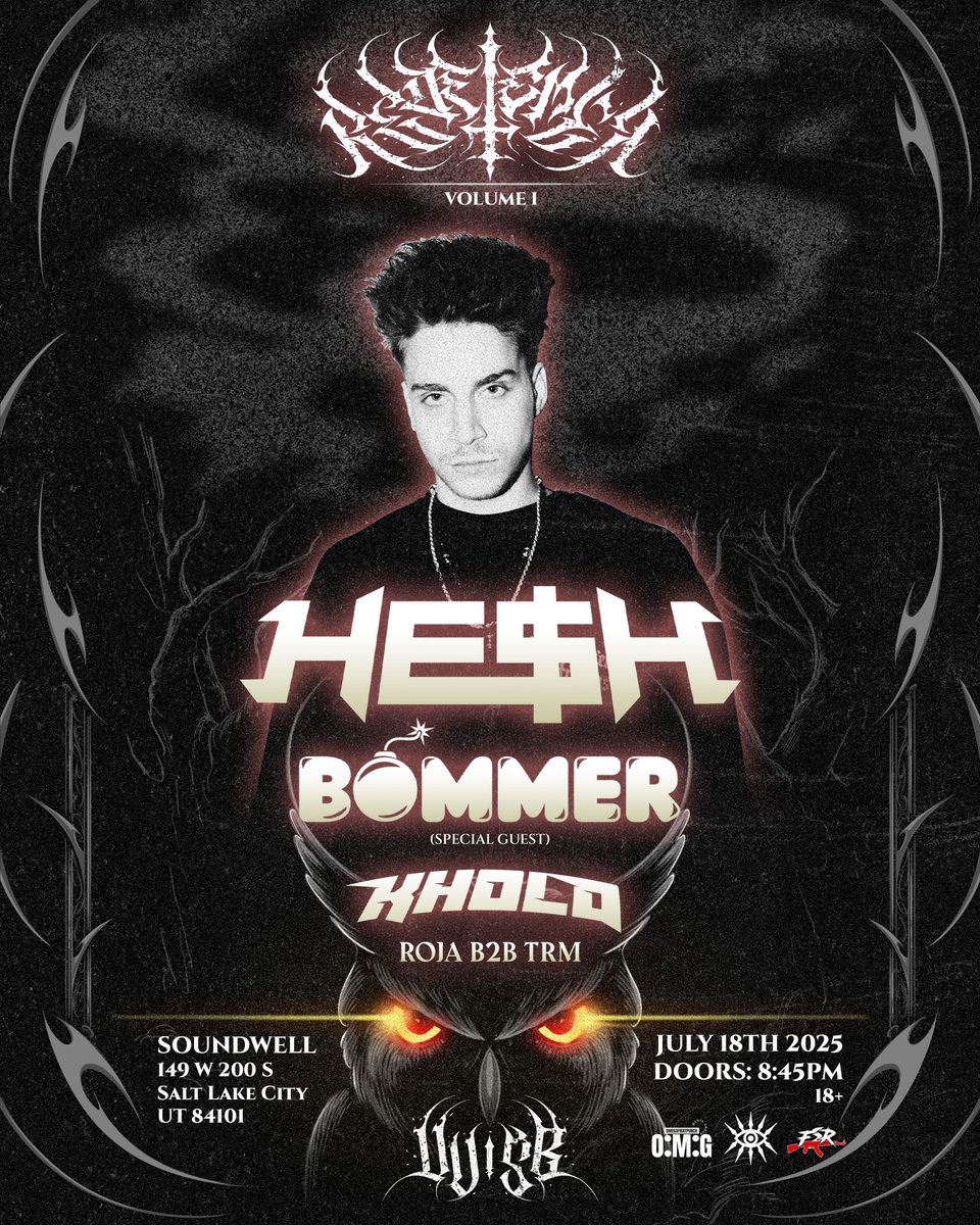 SoundwellSLC's tweet image. UP NEXT + NEW Show Added!🎶
JUST IN⤵️
8.21 - @peechboi
UP NEXT⤵️
7.18 - @heshmane x @Bommer_Official x @KHOLD_official x TRM B2B ROJA
7.19 - @KpopClubNight ft DJ CHEN
7.21 - @SEMATARYGRAVEMN (LOW TIX🚨)
7.23 - @HeartAttackMane
7.24 - @Scowl40831
SoundwellSLC.com 🎟️