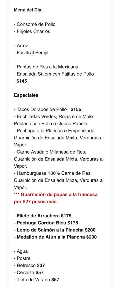 El Buen Gusto (@elbuengust0) on Twitter photo Amigos los esperamos con este rico menú de lunes!! 🥰 <a href="/En_laDelValle/">En la Del Valle</a> <a href="/retioDF/">retioDF</a> <a href="/DFpublico/">CDMXpublico</a> <a href="/ViveBJ/">ViveBJ</a> <a href="/RestauranteCafe/">Restaurantes y Cafes de México</a> <a href="/ColNarvarte/">Todo en la Narvarte</a> <a href="/NarvarteVecinos/">🌸 Del Valle/Narvarte Unidos 🌸</a> <a href="/AdolfoPrietoVec/">AdolfoPrieto</a> Amigos los esperamos con este rico menú de lunes!! 🥰 <a href="/En_laDelValle/">En la Del Valle</a> <a href="/retioDF/">retioDF</a> <a href="/DFpublico/">CDMXpublico</a> <a href="/ViveBJ/">ViveBJ</a> <a href="/RestauranteCafe/">Restaurantes y Cafes de México</a> <a href="/ColNarvarte/">Todo en la Narvarte</a> <a href="/NarvarteVecinos/">🌸 Del Valle/Narvarte Unidos 🌸</a> <a href="/AdolfoPrietoVec/">AdolfoPrieto</a>