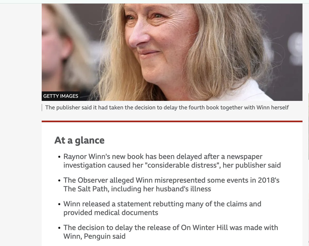 michaelsavage's tweet image. Had missed this, but the BBC has published its first AI-assisted summary on its website - on the Salt Path story.
It was reviewed and edited by a journalist before appearing.
H/t @clarespencer.