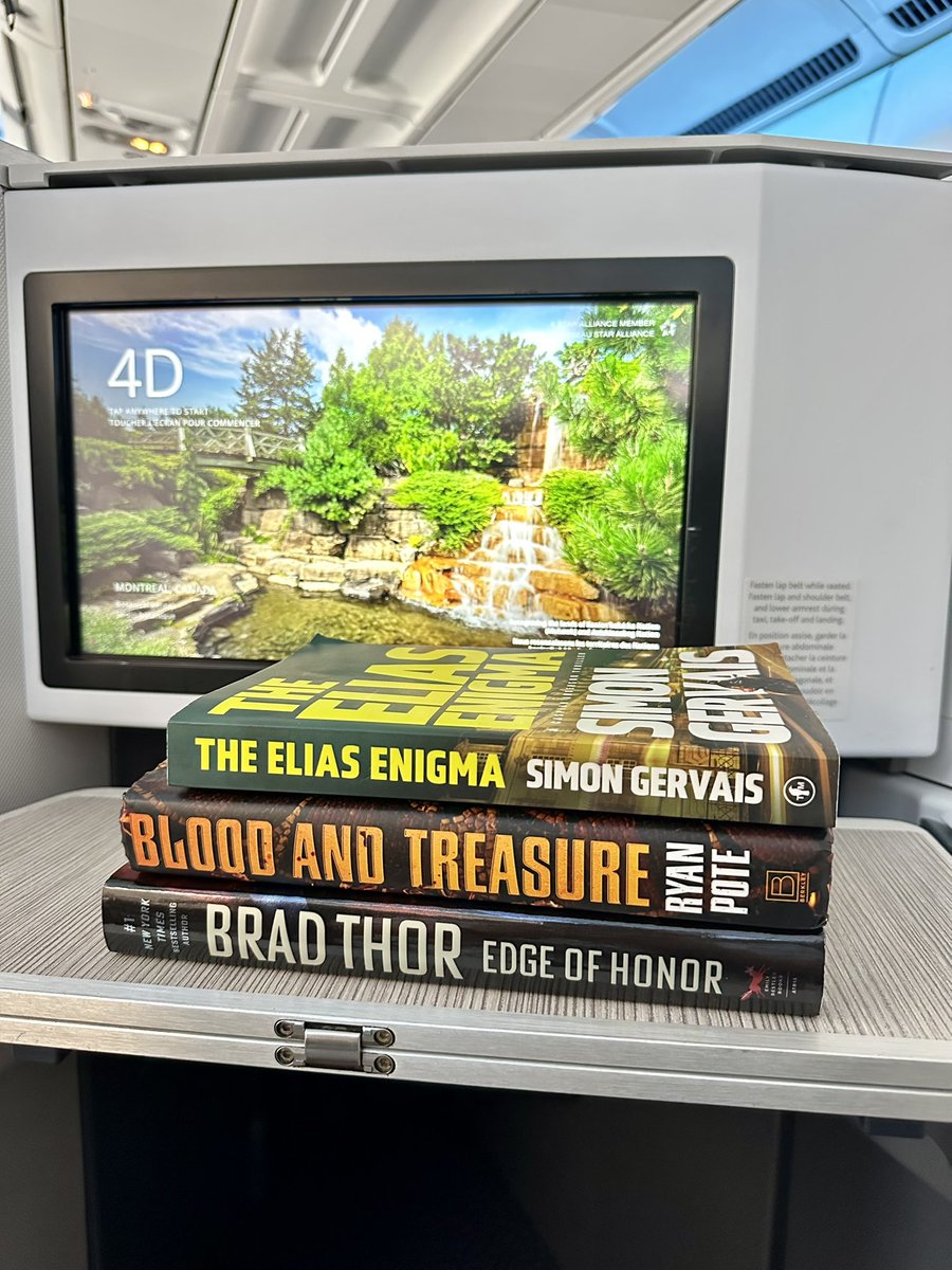GervaisBooks's tweet image. I read two fantastic books during my time in Hawaii: @BradThor newest thriller EDGE OF HONOR, and @ryanpotebooks debut BLOOD AND TREASURE. Both were mimd-blowing good! What will YOU read this summer? I hope my latest book THE ELIAS ENIGMA will make the cut! #reading