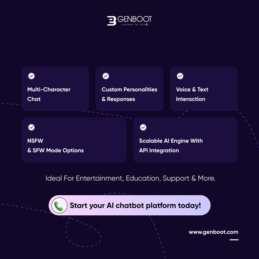 Genboot_co's tweet image. Launch Your Own AI Chatbot App Like Janitor AI!
- Custom characters
- Smart conversations
- Built for your niche

👉 Start your chatbot app today!
genboot.com/artificial-int…

#AIChatbot #JanitorAIClone #ChatAppDevelopment #ConversationalAI #CustomAIApp
