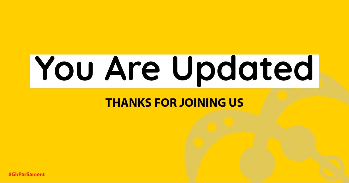 #GhParliament is adjourned until tomorrow, Tuesday, at 2pm. For the final round of #MPStatements today, Kofi Obiri Yeboah (MP, Subin) spoke on an embargo placed on the sale of state lands (see: cscan.co/3cYZRwNrzB). Thanks for joining us today.