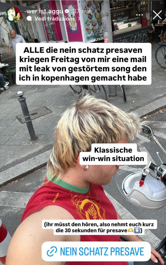 skiaggupdates's tweet image. presave ski aggus new song in eng-ger “nein schatz” to receive on Friday per email an unreleased song Aggu wrote recently in Copenaghen ‼️

ski-aggu.lnk.to/neinschatz?fbc…