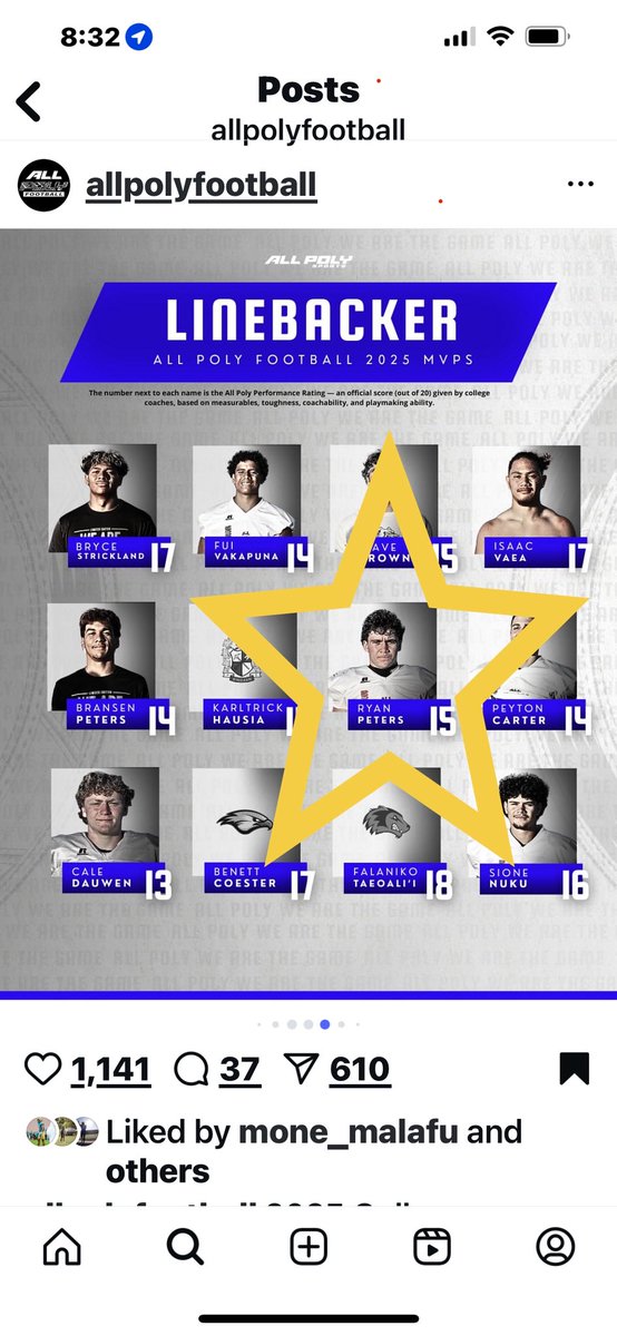 Ryan Peters (@ryanpeters35115) on Twitter photo 😇🙏🏼 Truly grateful for another year of recognition <a href="/All_Poly_Sports/">All Poly Sports</a>
Congrats to the other MVP’s!🤙🏼
💯KAUAI BOY💯
#AG2G
<a href="/CoachCoop84/">AJ Cooper</a>
<a href="/BWardDCoord/">Brian Ward</a>
@Justin_Ena
<a href="/Coach_Sooto/">Vic So'oto</a>
<a href="/DomataPeko/">domatapeko</a>
<a href="/CoachL_Anderson/">Lance Anderson</a>
<a href="/coach_moynahan/">Patrick Moynahan</a>
<a href="/CoachBobbit/">Jesse Bobbit</a>
<a href="/JMullgrav/">Coach Ace Mullgrav</a> 😇🙏🏼 Truly grateful for another year of recognition <a href="/All_Poly_Sports/">All Poly Sports</a>
Congrats to the other MVP’s!🤙🏼
💯KAUAI BOY💯
#AG2G
<a href="/CoachCoop84/">AJ Cooper</a>
<a href="/BWardDCoord/">Brian Ward</a>
@Justin_Ena
<a href="/Coach_Sooto/">Vic So'oto</a>
<a href="/DomataPeko/">domatapeko</a>
<a href="/CoachL_Anderson/">Lance Anderson</a>
<a href="/coach_moynahan/">Patrick Moynahan</a>
<a href="/CoachBobbit/">Jesse Bobbit</a>
<a href="/JMullgrav/">Coach Ace Mullgrav</a>