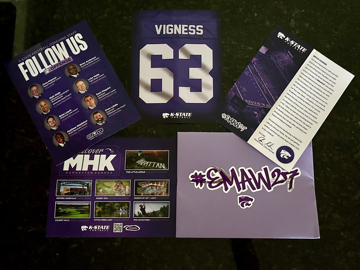 Bryce Vigness (@brycevigness) on Twitter photo Thanks for the mail! <a href="/KStateFB/">K-State Football</a> Can’t wait to be back to campus!! #EMAW27
<a href="/CoachKli/">Chris Klieman</a> <a href="/CoachBrianLepak/">Brian Lepak</a> <a href="/_CoachDonald/">Dimitri Donald™</a> <a href="/coachstanard/">Steve Stanard</a>
<a href="/coachliddle/">Drew Liddle</a> <a href="/WillFarrar_/">Will Farrar</a> <a href="/coachlukewells/">Luke Wells</a> <a href="/_CoachMattWells/">Matt Wells</a> Thanks for the mail! <a href="/KStateFB/">K-State Football</a> Can’t wait to be back to campus!! #EMAW27
<a href="/CoachKli/">Chris Klieman</a> <a href="/CoachBrianLepak/">Brian Lepak</a> <a href="/_CoachDonald/">Dimitri Donald™</a> <a href="/coachstanard/">Steve Stanard</a>
<a href="/coachliddle/">Drew Liddle</a> <a href="/WillFarrar_/">Will Farrar</a> <a href="/coachlukewells/">Luke Wells</a> <a href="/_CoachMattWells/">Matt Wells</a>