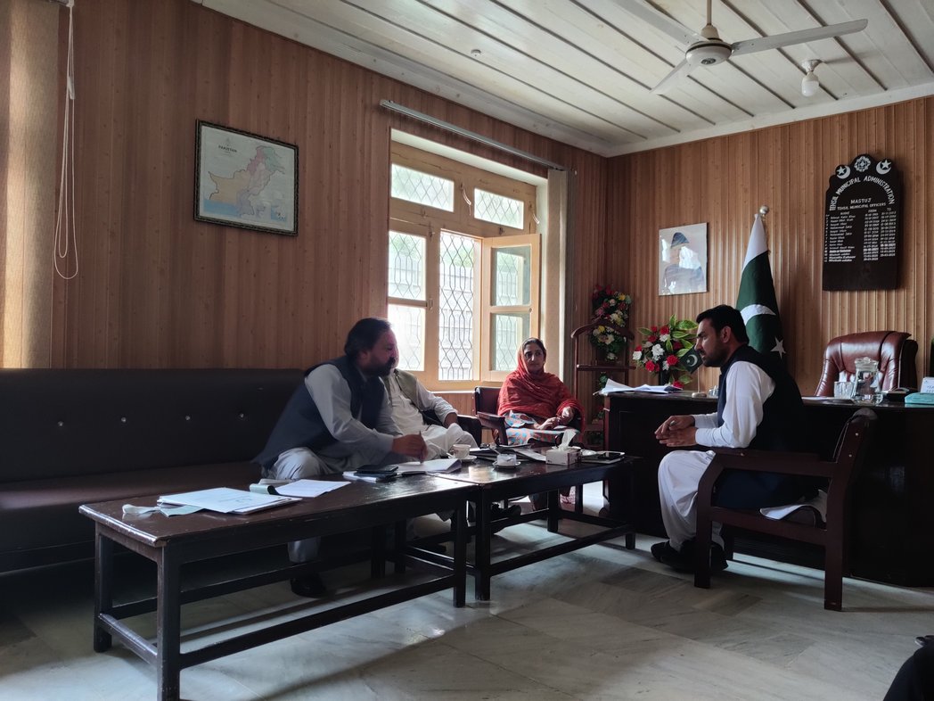 Meeting with Heads of Department at Upper Chitral.
Discussed ongoing schemes/ projects, and ADP 2024-2025.
Public issues addressed!