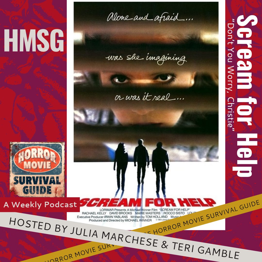 WeRIntoSurvival's tweet image. This week we tackle the 80's thriller, SCREAM FOR HELP (1984). The script was penned by one of our favorite horror legends - Tom Holland & directed by auteur Michael Winner.
Does it go harder than we thought it would? Yes!
Have YOU seen this film?
hmsg.buzzsprout.com/104713/episode…
