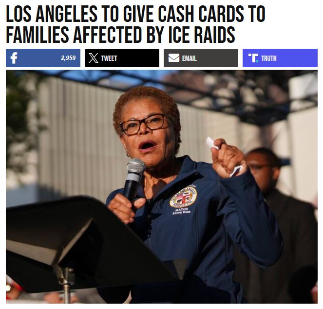 JoshWilliamsOH's tweet image. There are millions of Americans in poverty and Los Angeles Democrats are giving away cash cards to illegals.
Shameful.