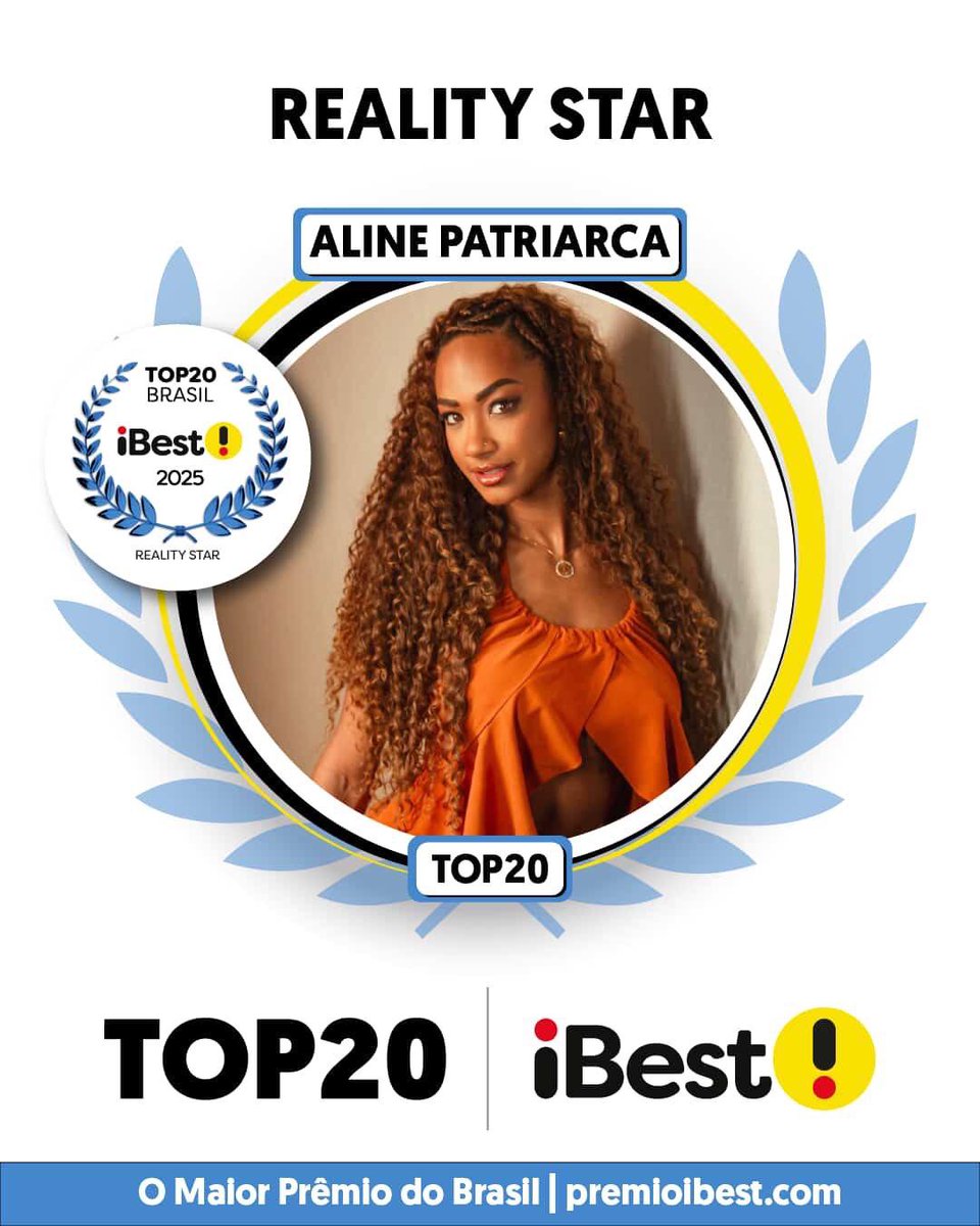 Meus Bê, conseguimos!!! ✨
Estamos no Top 20 do Ibest 2025 e eu tô feliz demais. Logo em breve abrem as votações e eu sei que vamos arrasar juntos. Obrigada por tudo! Um cheiroooo ♥️