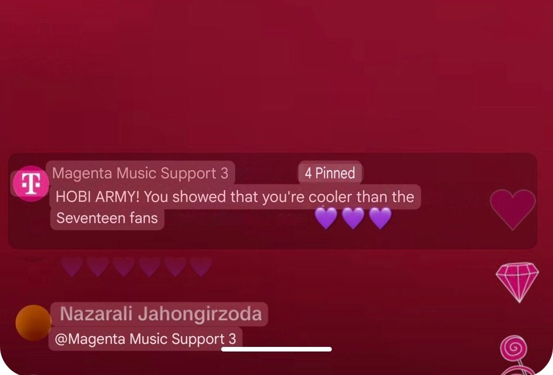 This gave you a rotten reputation. The least you can do is apologize. Carats and Seventeen didn't deserve to get thrown under the bus like this BY AN OFFICIAL ACCOUNT.

<a href="/MagentaMusik/">MagentaMusik</a> <a href="/MagentaTV/">MagentaTV</a> <a href="/LollapaloozaDe/">Lollapalooza Berlin</a>

#MagentaMusikApologize
#ApologizeToSVTCARATS
#RespectSVTCARATS