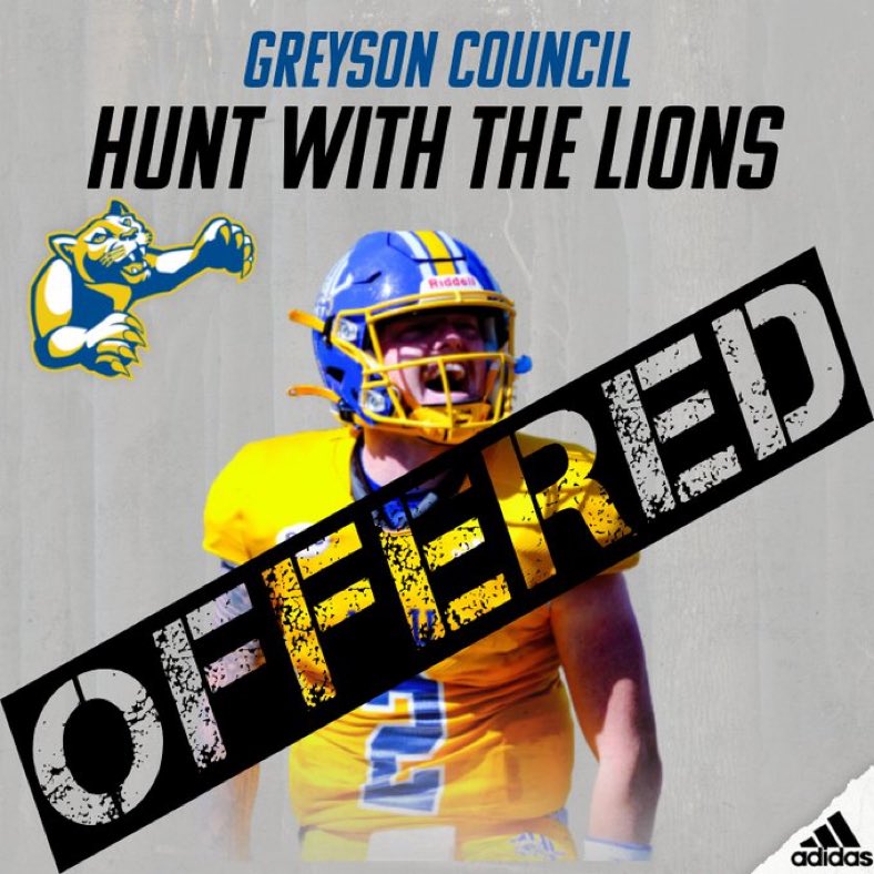 GreysonCouncil (@greyson_council) on Twitter photo After a great conversation with <a href="/CoachBMoyers/">Brady Moyers</a> I am blessed to receive an offer from Mars Hill University!
#AGTG <a href="/CoachTimClifton/">Tim Clifton</a> <a href="/LGoodwin002/">Coach Goodwin</a> <a href="/elite360recruit/">ELITE 360 Recruiting</a> <a href="/CoachEWfb/">Erik Westberg</a> <a href="/KBHolyman/">Kevin Barnette</a> After a great conversation with <a href="/CoachBMoyers/">Brady Moyers</a> I am blessed to receive an offer from Mars Hill University!
#AGTG <a href="/CoachTimClifton/">Tim Clifton</a> <a href="/LGoodwin002/">Coach Goodwin</a> <a href="/elite360recruit/">ELITE 360 Recruiting</a> <a href="/CoachEWfb/">Erik Westberg</a> <a href="/KBHolyman/">Kevin Barnette</a>