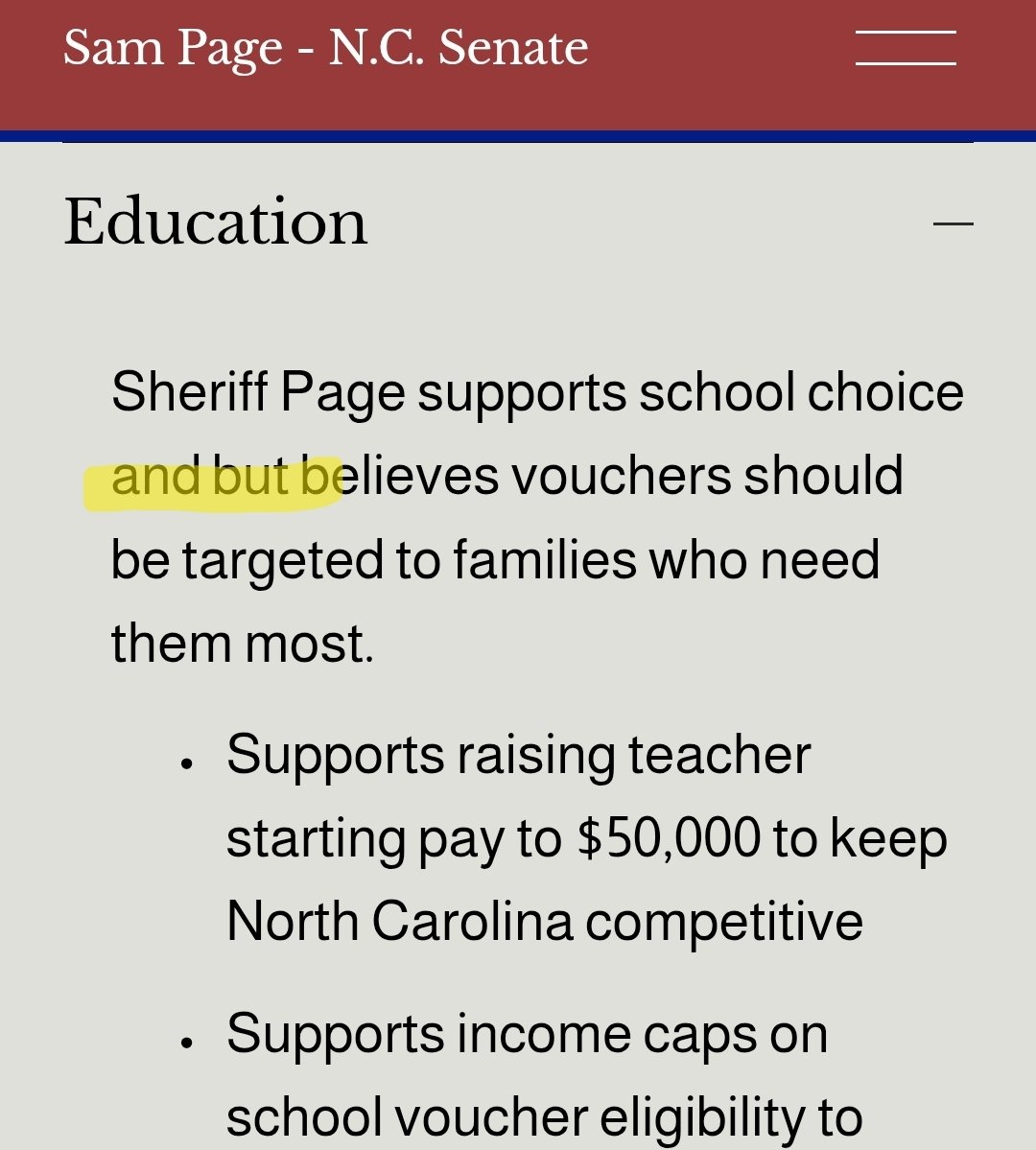 Not a good look, Sam.