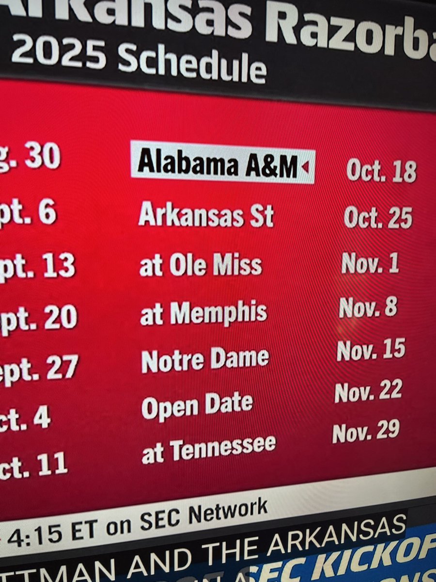 Jake_Thigpen's tweet image. .@SECNetwork Arkansas at Memphis is an underrated game on the Hogs schedule. If Arkansas loses at Ole Miss as most predict, Pittman can’t afford a loss to Memphis with Notre Dame the next week. A 2-3 start going into the bye won’t cut it.