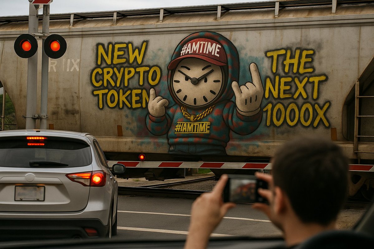 👀 STUCK AT THE CROSSING? LOOK WHAT JUST ROLLED THROUGH! 👀
#IAMTIME is turning heads and tagging trains. The next 1000x gem is on the move 🚂💥
This ain’t just street art, it’s a crypto revolution on rails. $TIME

🔗 Buy Now: pump.fun/coin/GrVg84Hz1…

#IAMTIME #Crypto #Solana