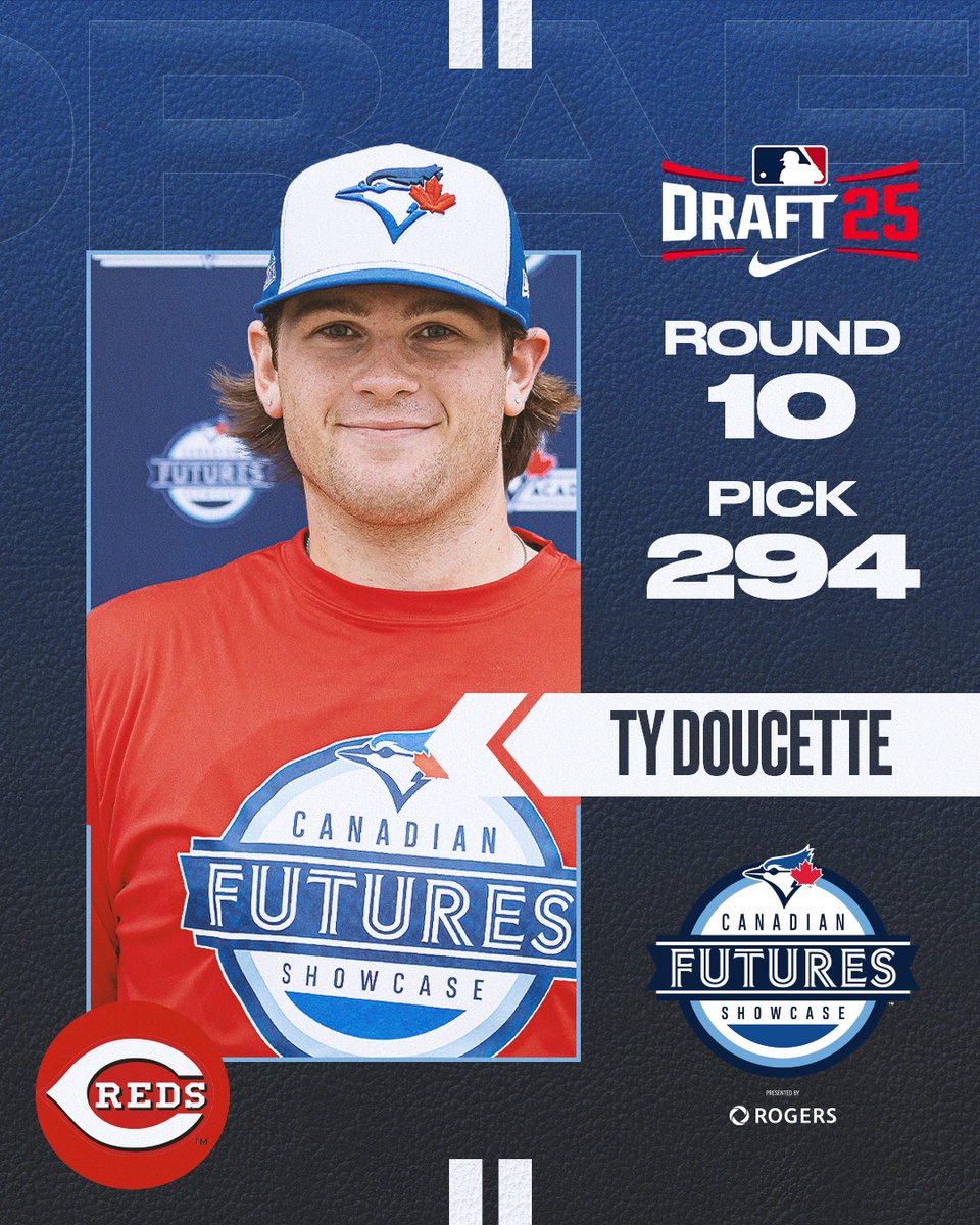 Congratulations to CFS Alumni, Ty Doucette, on being selected by the <a href="/Reds/">Cincinnati Reds</a> in the 2025 #MLBDraft 🇨🇦 

#TBJFutures