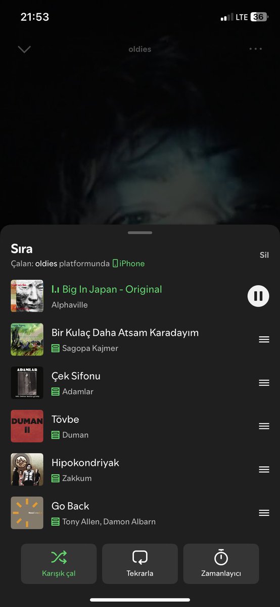 mertkamir's tweet photo. spotify da şaşkın https://t.co/J1hQpLzZjk