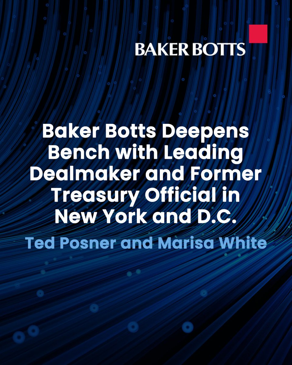 We are delighted to welcome Partners Ted Posner and Marisa White. Ted joins our Global Projects Department and will serve as Head of National Security &amp; Trade Risk Mitigation in Washington, D.C., and Marisa joins the Corporate Department in New York.

okt.to/Ui17Eg