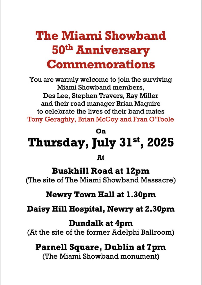 Invitation to all.