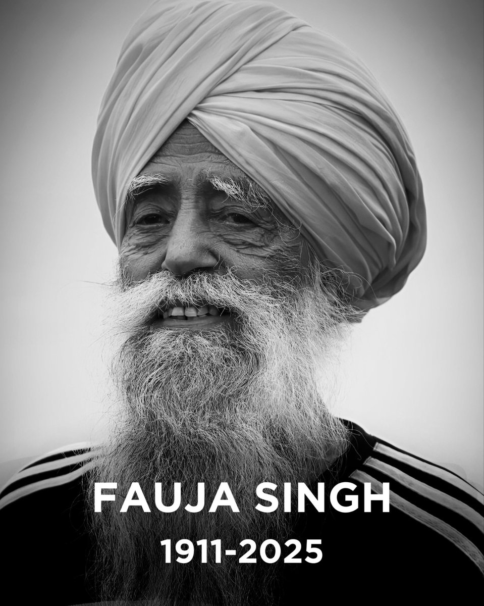 Samir/ समीर/ سمیر/ਸਮੀਰ/સમીર (@samirsrivastava) on Twitter photo It's painful to learn about the passing away Fauja Singh Sahab; one who has inspired countless runners that includes me.
It's more painful to know that this happened due to a reckless driver.
<a href="/BhagwantMann/">Bhagwant Mann</a>... please punish the guilty. It's painful to learn about the passing away Fauja Singh Sahab; one who has inspired countless runners that includes me.
It's more painful to know that this happened due to a reckless driver.
<a href="/BhagwantMann/">Bhagwant Mann</a>... please punish the guilty.