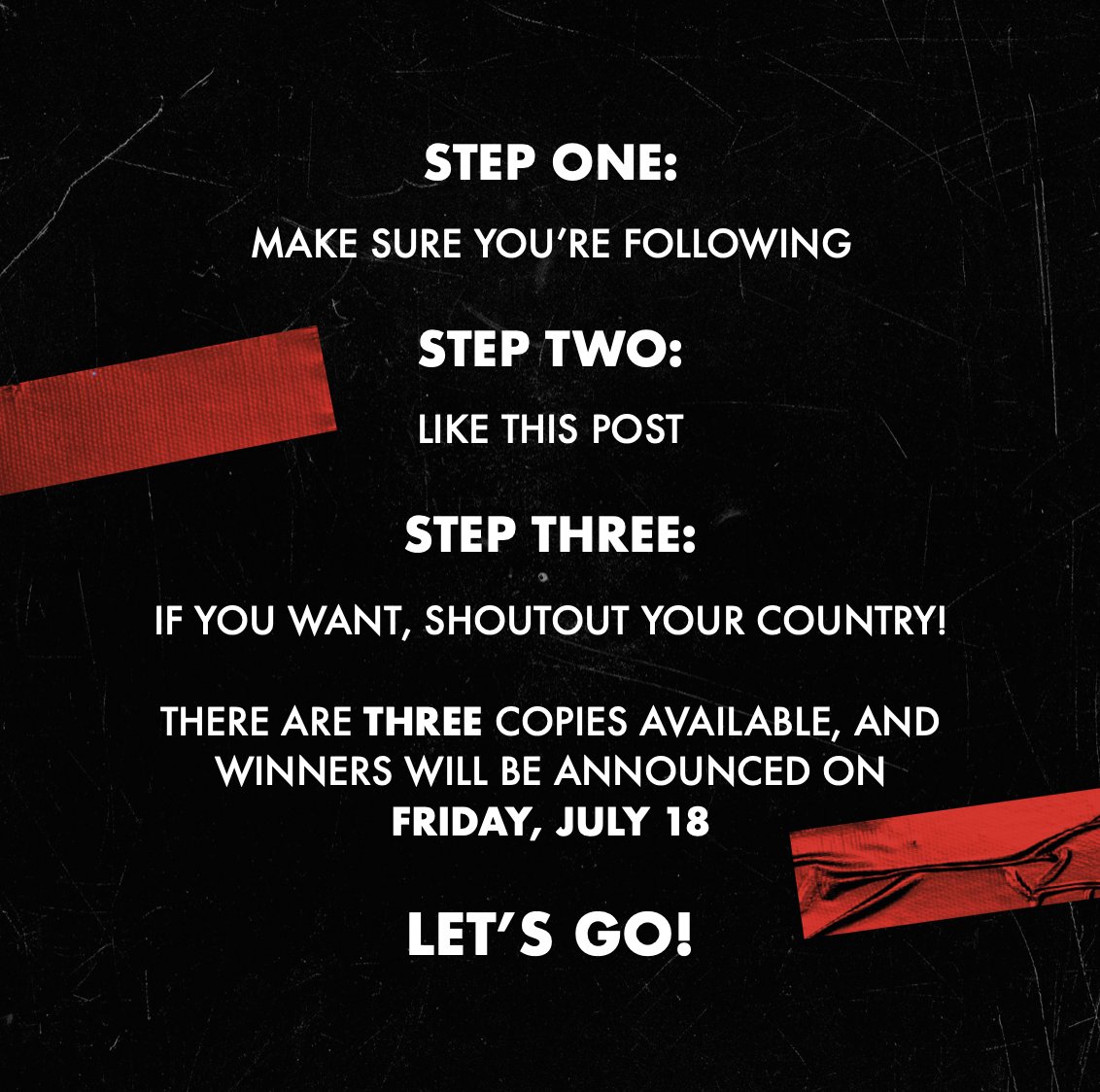 LATAM GIVEAWAY!

I have reprinted (and will sign) some special copies of the book, in the original black colour way, with extra cool black papers 😍

LATAM fans ONLY!

All you need to do is make sure you're following us and like this post. That's it!

Winners announced Friday :)