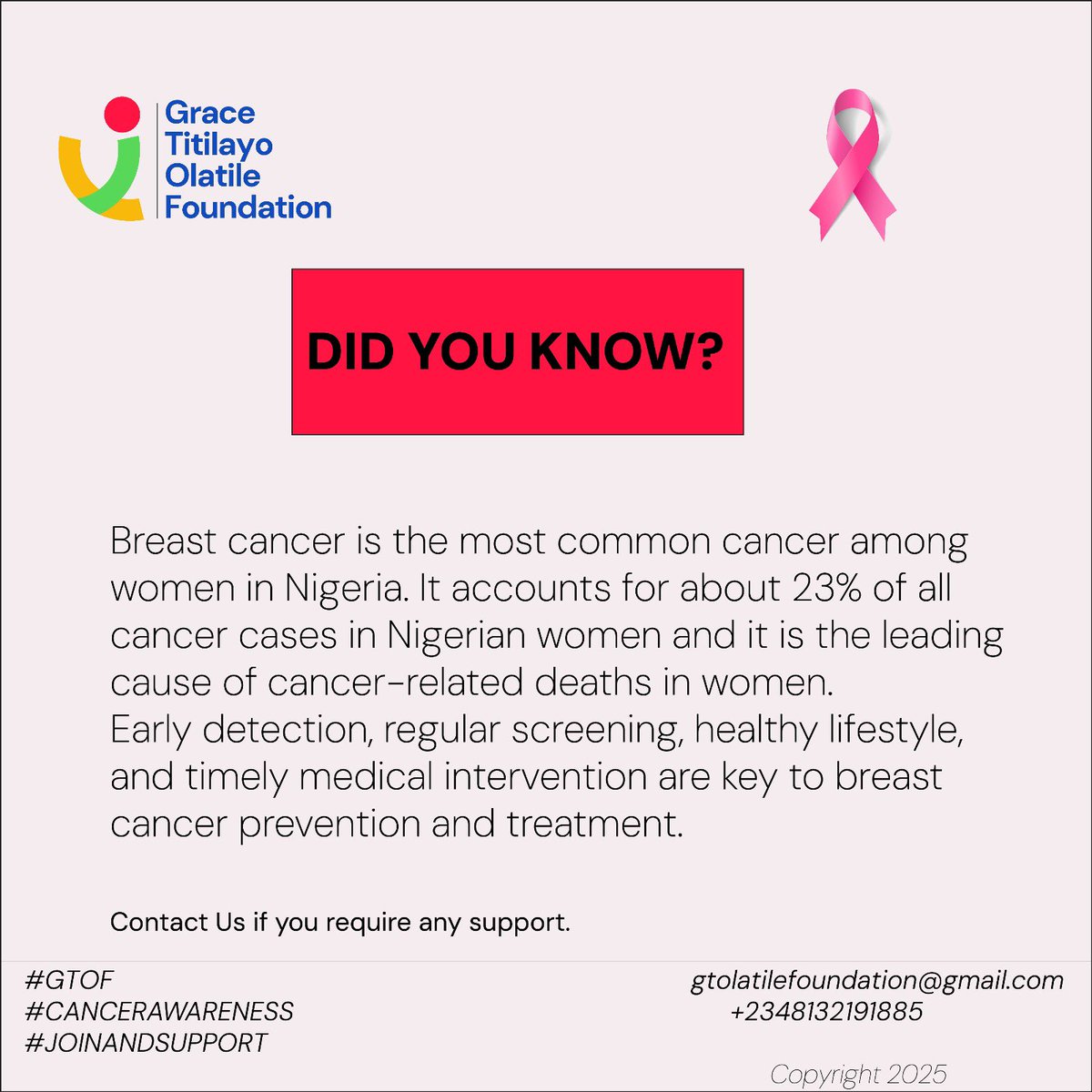 Grace Titilayo Olatile Foundation tweet media