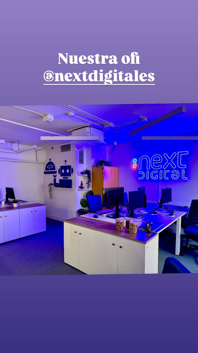 Pues ha quedado acogedor nuestro pequeño punto de encuentro <a href="/nextdigitalhub/">NEXT DIGITAL</a> 
¿Os gusta?