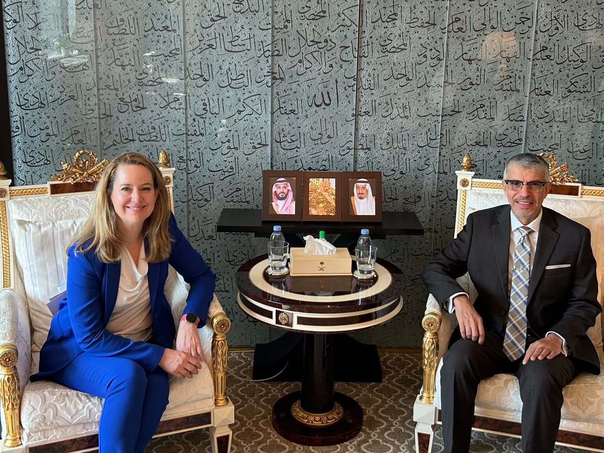IOMchief's tweet image. Pleased to meet with @AzALWASIL, Ambassador of Saudi Arabia to the UN, to exchange views on Saudi Arabia’s ongoing engagement with the Global Compact for Migration and preparations for the 2026 International Migration Review Forum.
We look forward to continued collaboration.