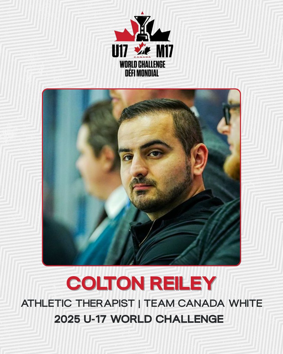 CBEHockey's tweet image. Congratulations to our very own Colton Reiley who has been chosen as the head athletic therapist for Team Canada White at the upcoming U17 World Hockey Challenge in Truro, NS this Fall!