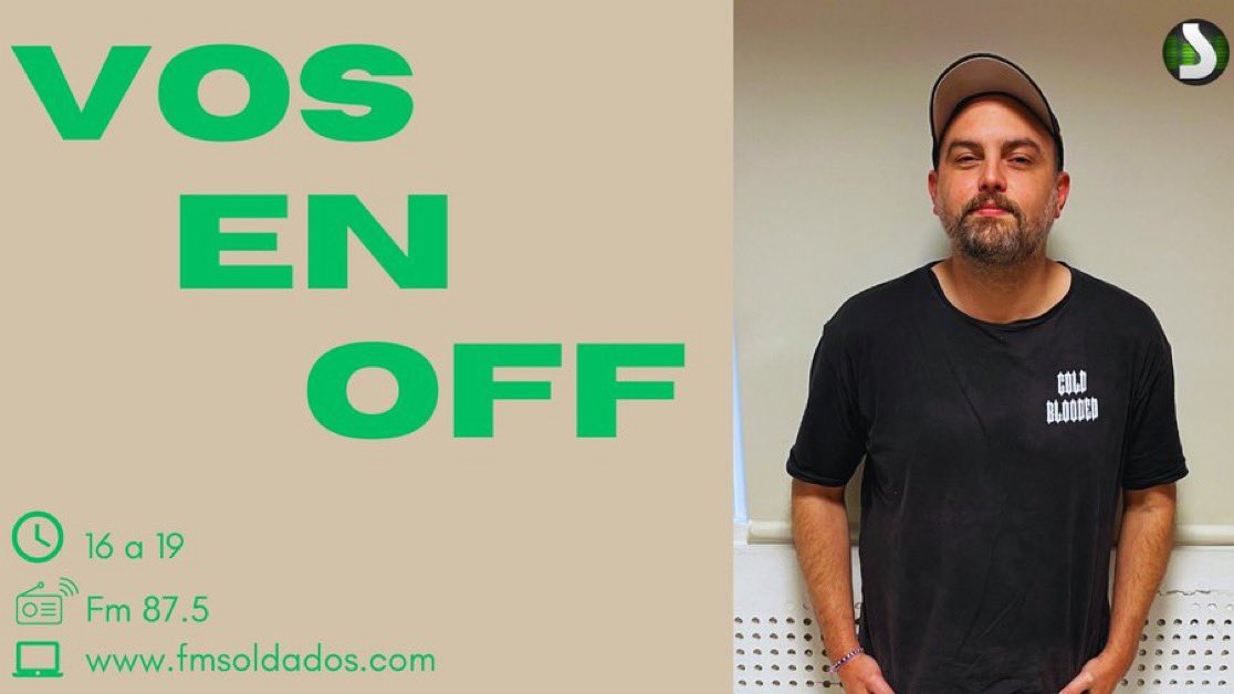 📢 ¡Ya empezó "Vos en Off" ! <a href="/CrisOnetto/">Cristián 👨🏻‍💻🎙</a> te acompaña con toda la información y buena música hasta las 19⬇️

💻fmsoldados.com
📻87.5