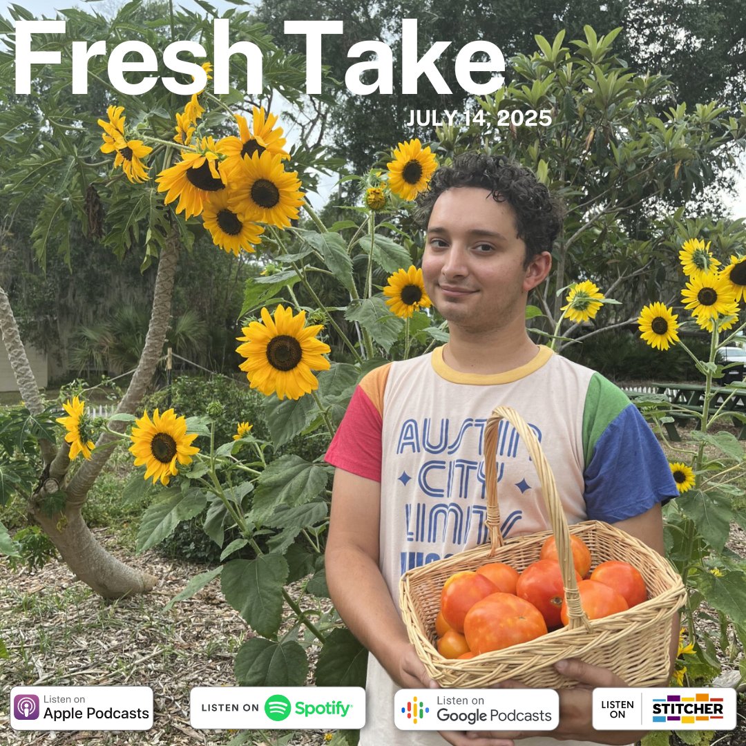 🌱 From milkweed to microfarms, compost bins to climate action—Gen Z farmer @HospitableHarvests is redefining sustainability in Florida’s front yards. 

🎧 Tune into Fresh Take for composting tips, biochar insights &amp; garden inspiration!

🔗bit.ly/4ltpZxu

#Composting