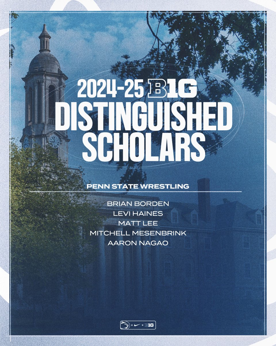 pennstateWREST's tweet image. Congratulations to our 2024-25 B1G Distinguished Scholars!
#PSUwr