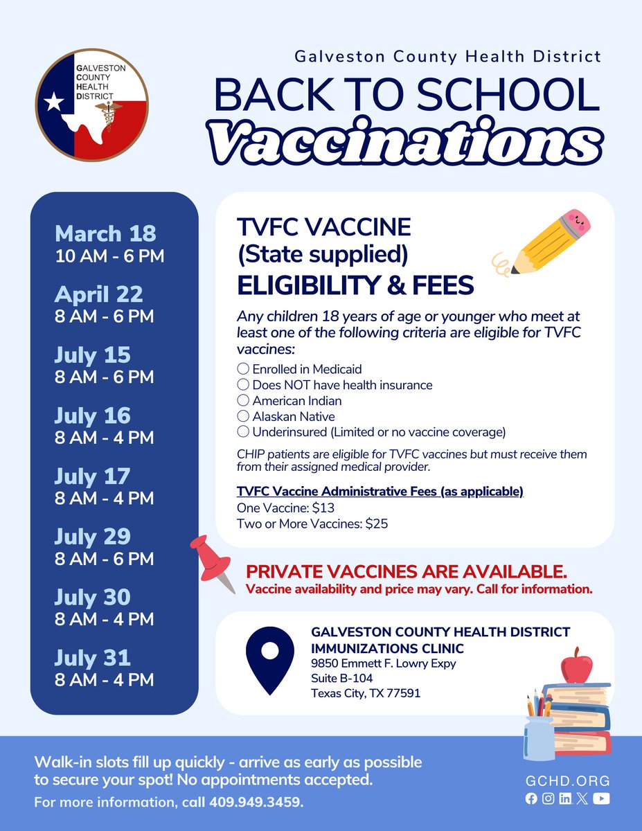 Galveston County Health District tweet media