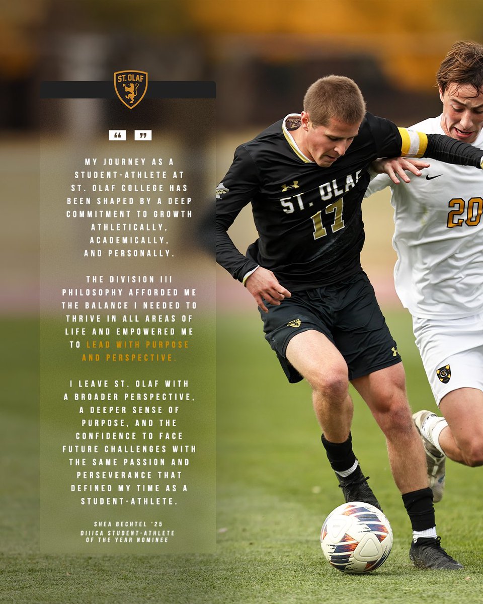 St. Olaf Athletics (@stolafathletics) on Twitter photo .<a href="/StOlafMSOC/">St. Olaf Men’s Soccer</a>'s Shea Bechtel '25 is our nominee for the <a href="/D3Commissioners/">D3 Commissioners</a> Men's Sport Student-Athlete of the Year award!
RELEASE: athletics.stolaf.edu/news/2025/7/10…
#UmYahYah | #OlePride | #d3soc .<a href="/StOlafMSOC/">St. Olaf Men’s Soccer</a>'s Shea Bechtel '25 is our nominee for the <a href="/D3Commissioners/">D3 Commissioners</a> Men's Sport Student-Athlete of the Year award!
RELEASE: athletics.stolaf.edu/news/2025/7/10…
#UmYahYah | #OlePride | #d3soc