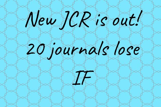 The new Journal Citation Report from @clarivate has been released! 20 journals have been dropped due to new standards on citations: peeref.com/notes/4f7157b2…