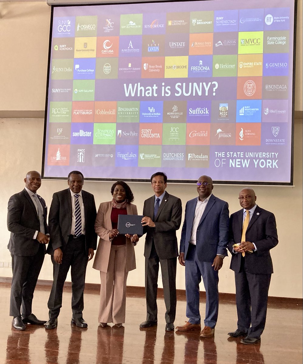 sunyoswego's tweet image. This week, #SUNYOswego President Peter Nwosu travels to Kenya and Rwanda with @SUNY leader and presidents of @SUNYPolyInst and @FredoniaU to expand global partnerships and student opportunities. πβοΈ
