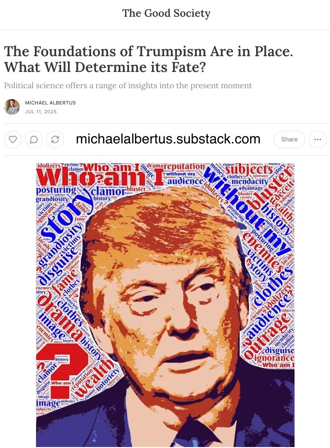 mikealbertus's tweet image. The foundations of Trumpism are now in place – where does it go from here? 👇