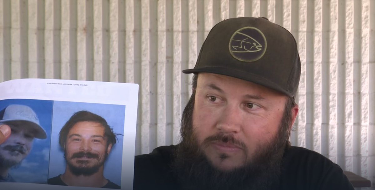 LukeKIRO's tweet image. Does he look like fugitive #TravisDecker? Several strangers said yes - prompting a manhunt in #Idaho #Sawtooth #Mountains Hear from "Nick" on @KIRONewsradio