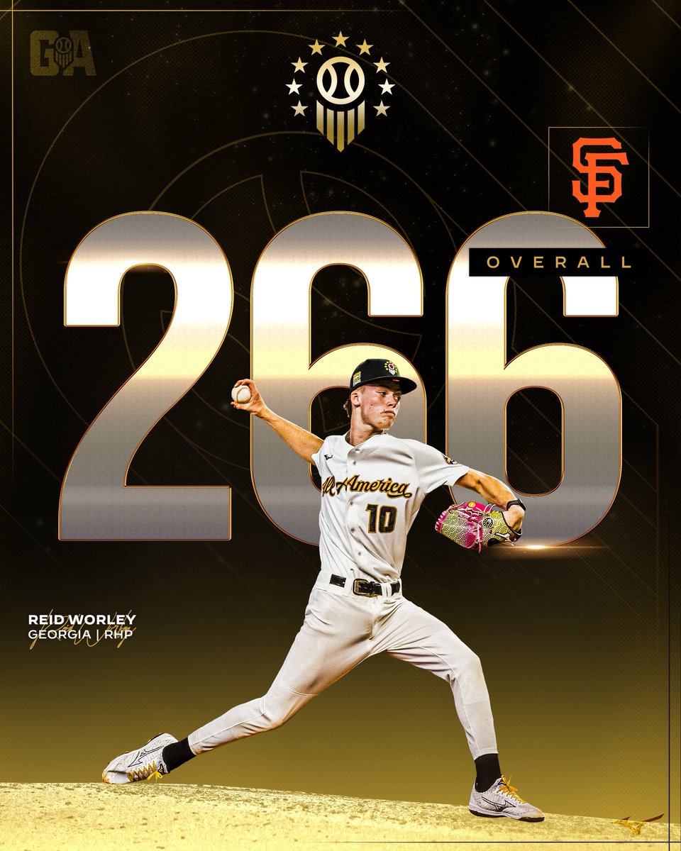 Congratulations to 2024 Prep Baseball All-American &amp; 2025 #Super60 participant, <a href="/ReidWorley18/">Reid Worley</a> on being selected 266th overall by the <a href="/SFGiants/">SFGiants</a> 👏

<a href="/PB_DraftHQ/">Prep Baseball Draft HQ</a> | <a href="/ShooterHunt/">Shooter Hunt</a> | <a href="/PrepBaseballGA/">Prep Baseball Georgia</a>