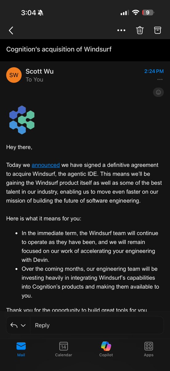 saad_ships_Ai's tweet image. While others were still gossiping, @ScottWu46 swooped in 👏