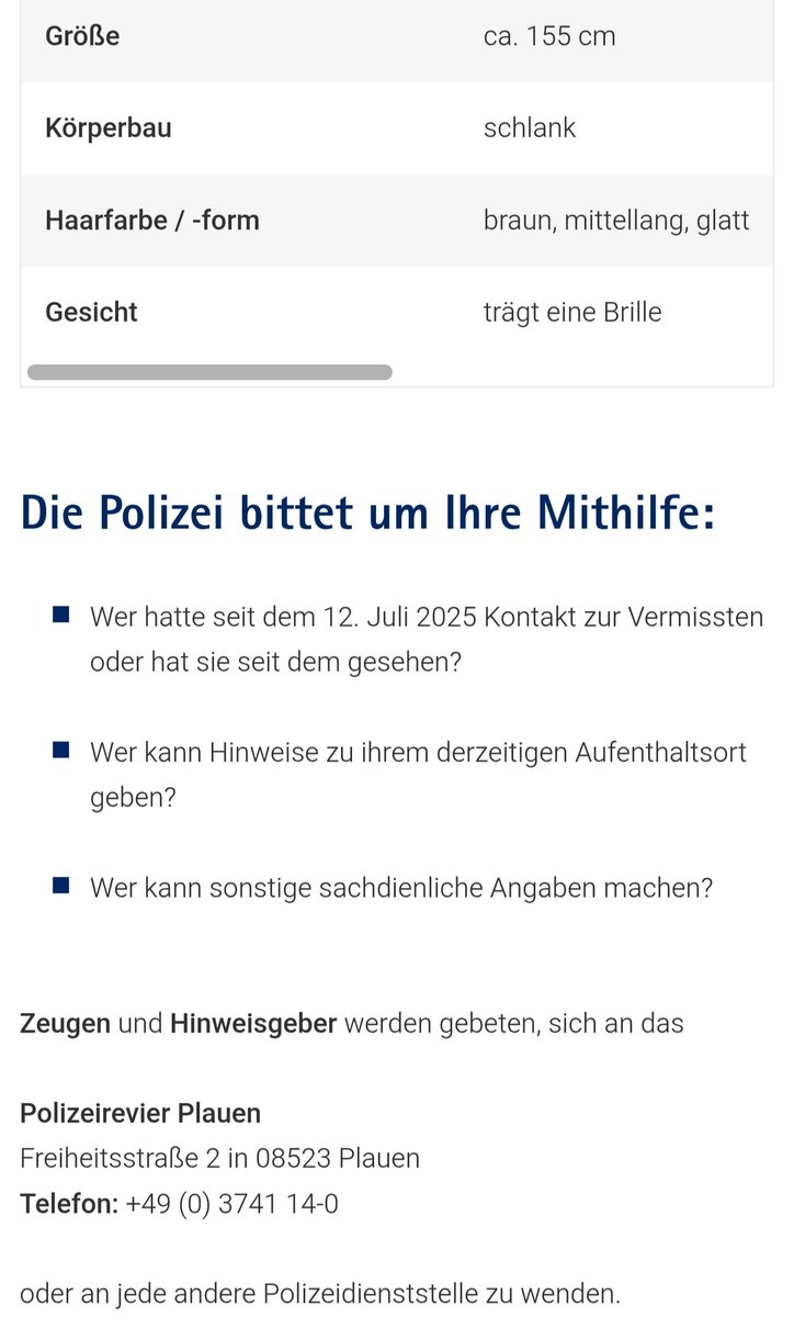 _Binchen01's tweet image. Hier wird eine Frau vermisst, wir sollten helfen ๐๐
